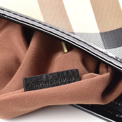 Burberry Supernova Check Buckle Hobo Black 8 of 10