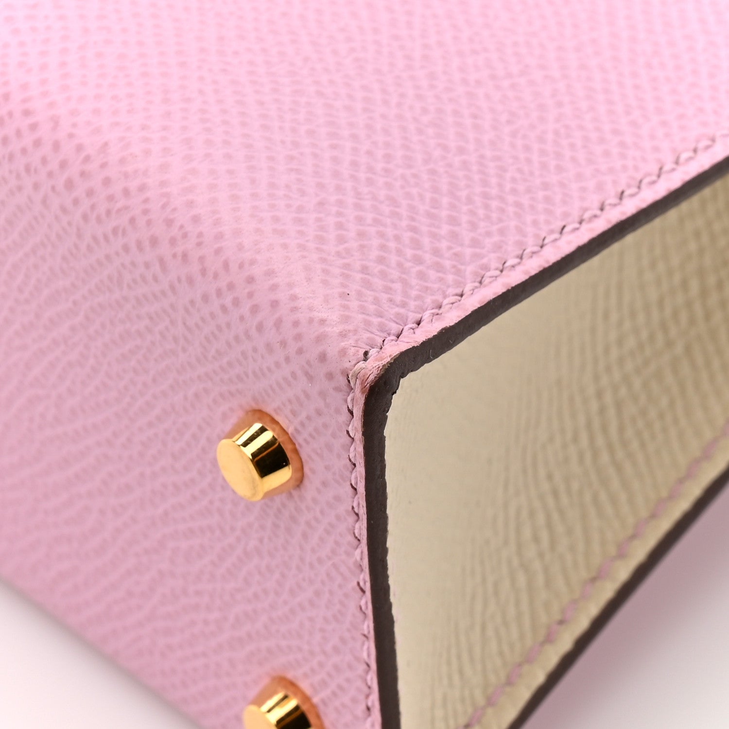 Hermes Epsom Horseshoe Mini Kelly Sellier 20 Mauve Sylvestre Craie 14 of 16