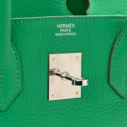 Hermes Taurillon Clemence Birkin 30 Menthe 6 of 16
