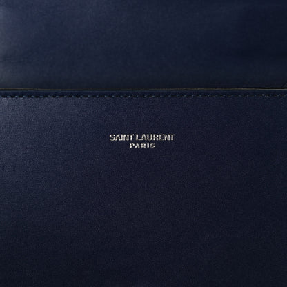 Saint Laurent Calfskin Mini Classic Monogram Cassandra Top Handle Bag Blue 7 of 10