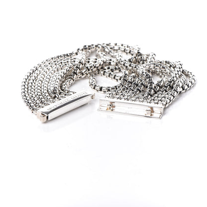 David Yurman Sterling Silver Eight-Row Box Chain Bracelet 5 of 5