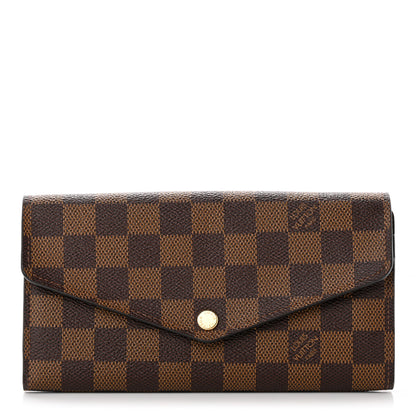 Louis Vuitton Damier Ebene Sarah Wallet NM 1 of 13
