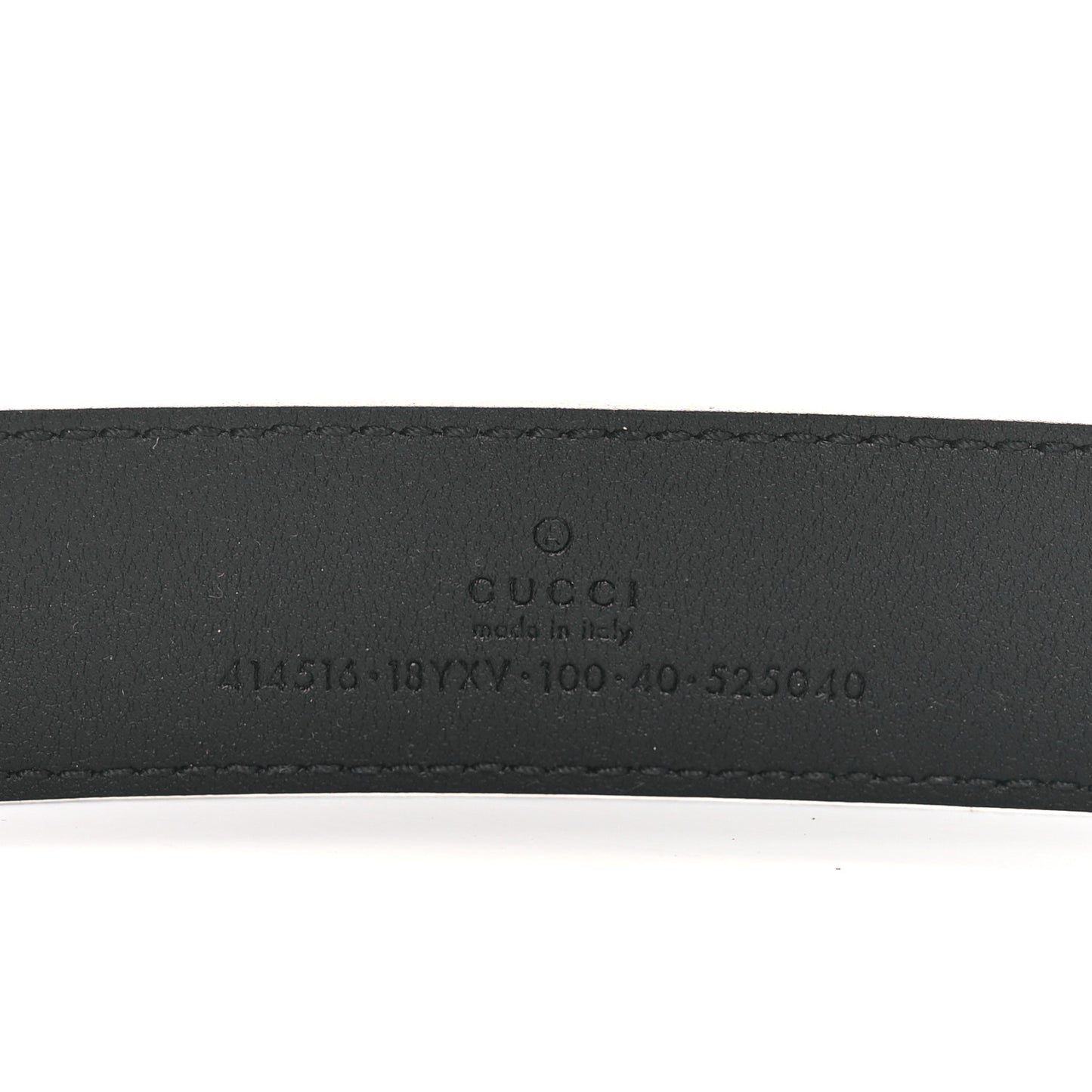 Azalea Calfskin Enamel Monochrome Double G 30mm Belt 100 40 Black
