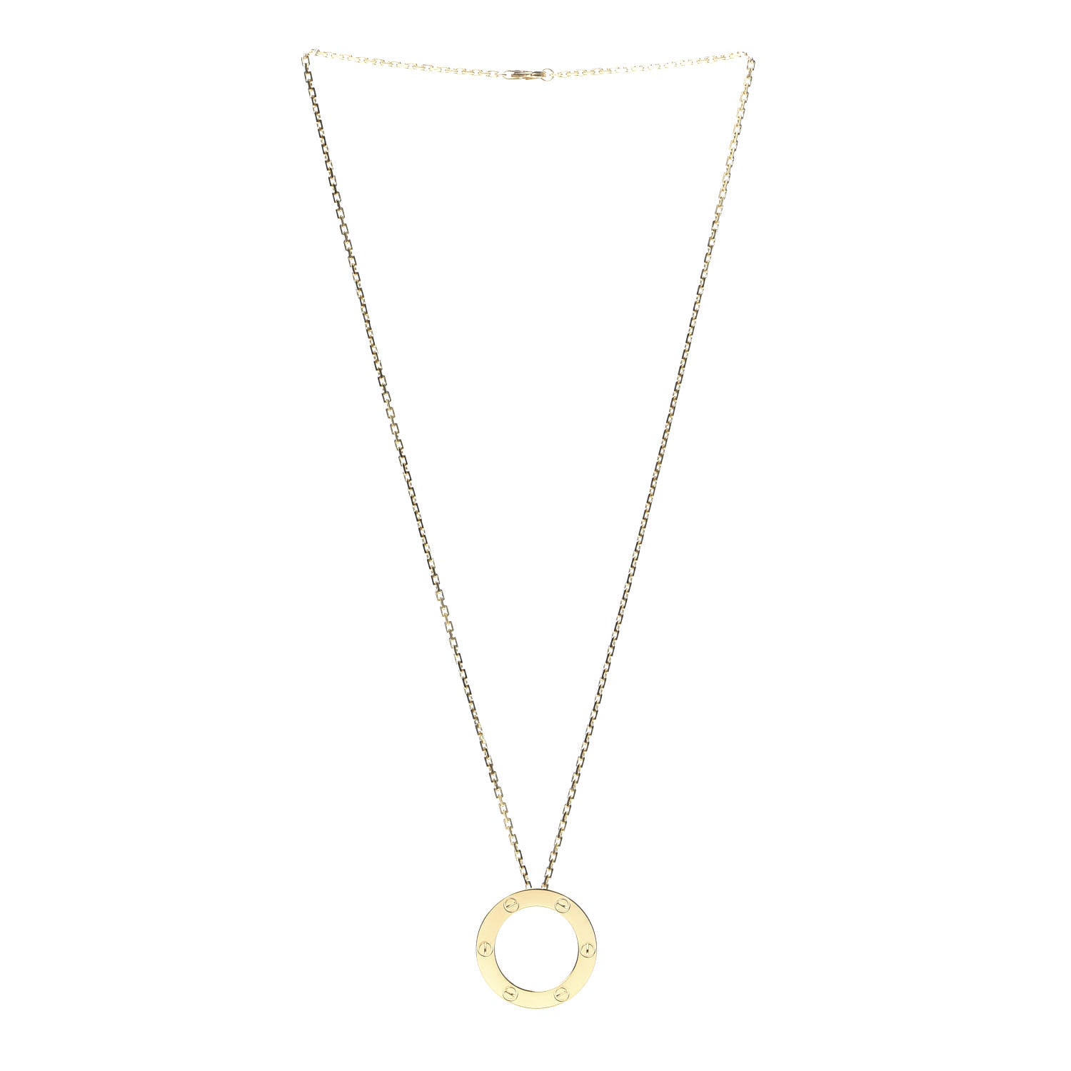 Cartier 18K Yellow Gold LOVE Pendant Necklace 3 of 6