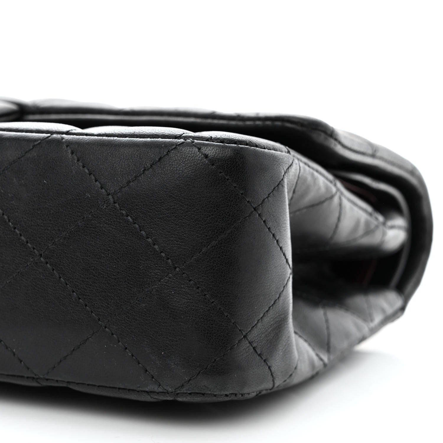 Chanel Lambskin Quilted Medium Double Flap Black 10 of 15