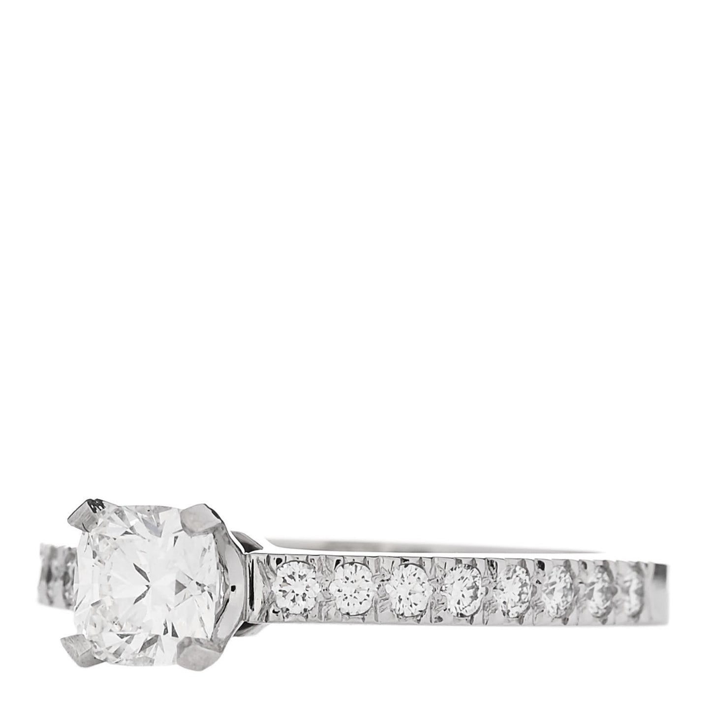 Platinum Diamond 0.43ct Novo Princess-Cut Engagement Ring 48 4.5