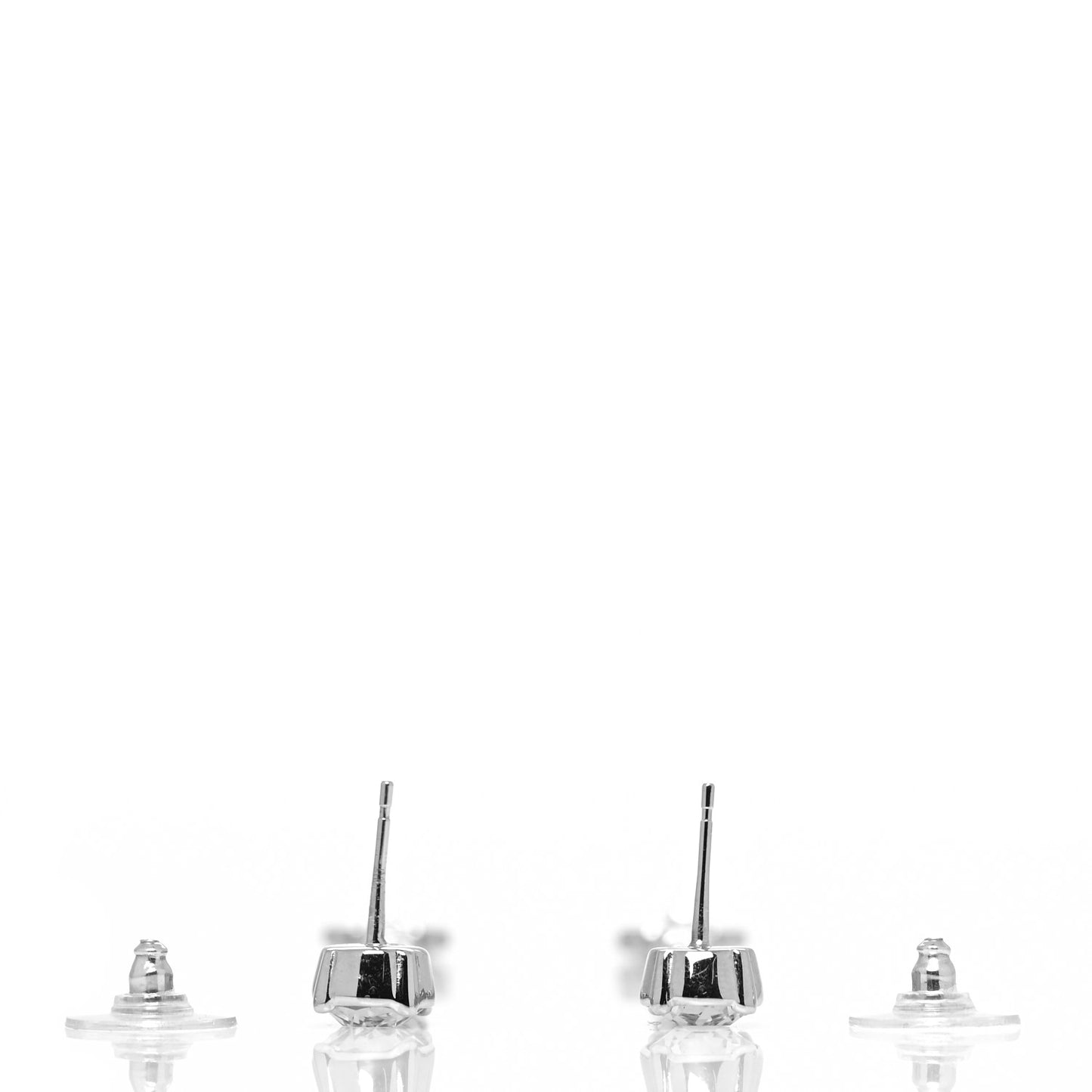 Crystal Starfall Drop Long CC Earrings Silver