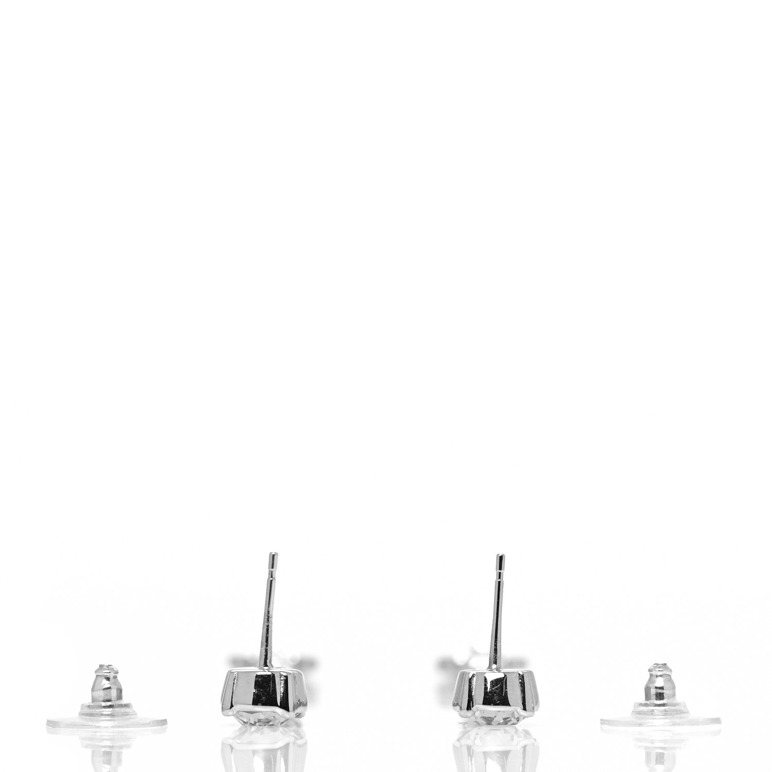 Chanel Crystal Starfall Drop Long CC Earrings Silver 3 of 4