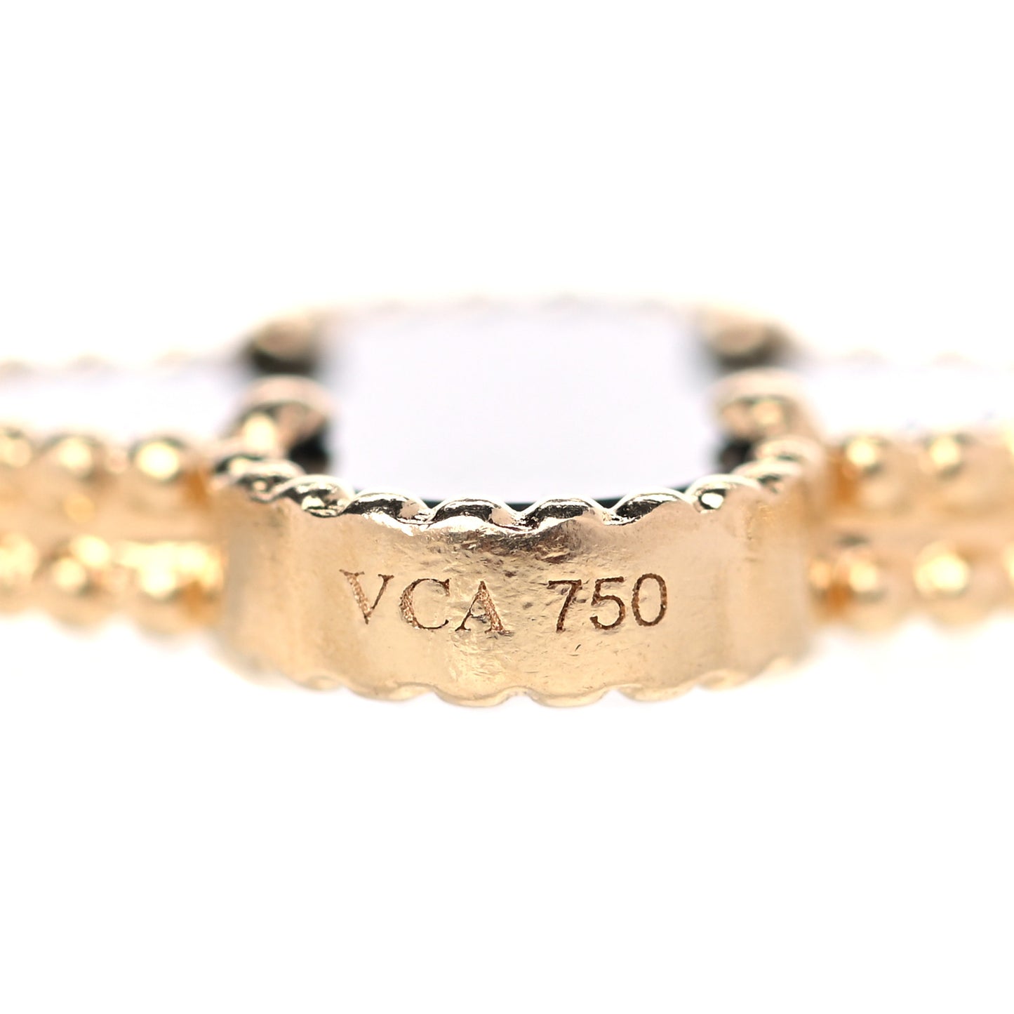 18K Yellow Gold Black Onyx 5 Motifs Vintage Alhambra Bracelet