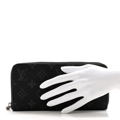 Louis Vuitton Monogram Eclipse Vertical Zippy Wallet 2 of 9