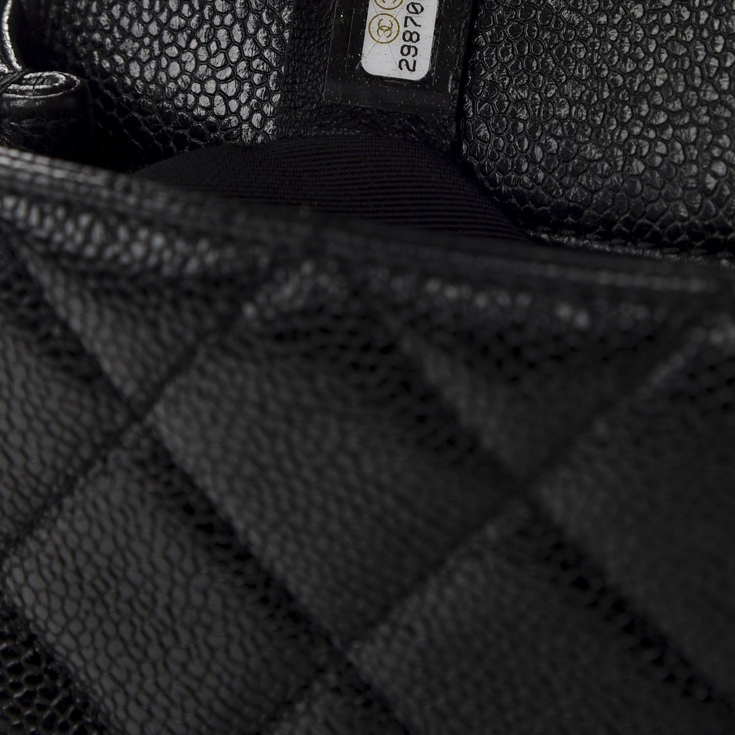 Caviar Quilted Incognito Mini Square Flap Black