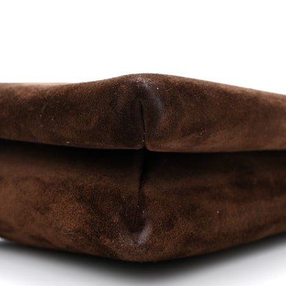 The Row Suede Calfskin Mini Nu Twin Bag Mocha 9 of 11