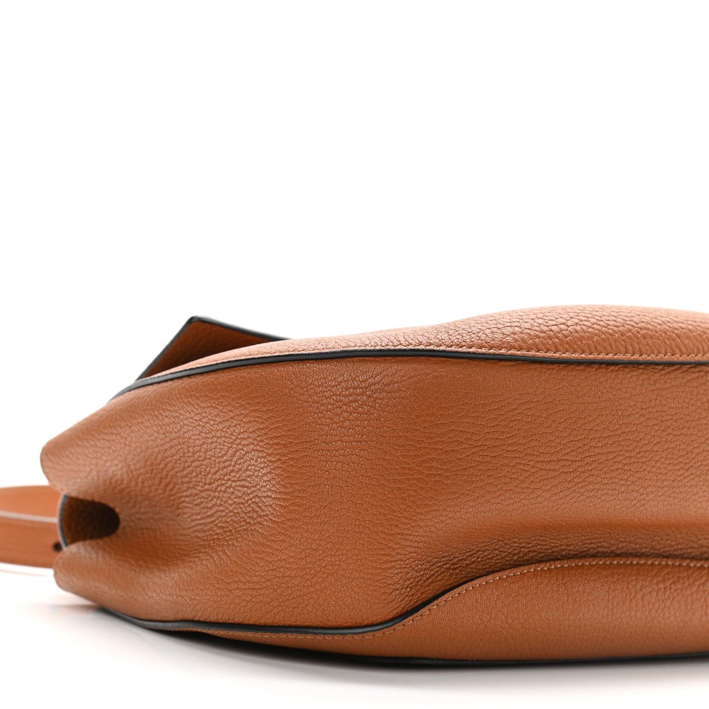 Grained Lambskin Drew Shoulder Bag Caramel