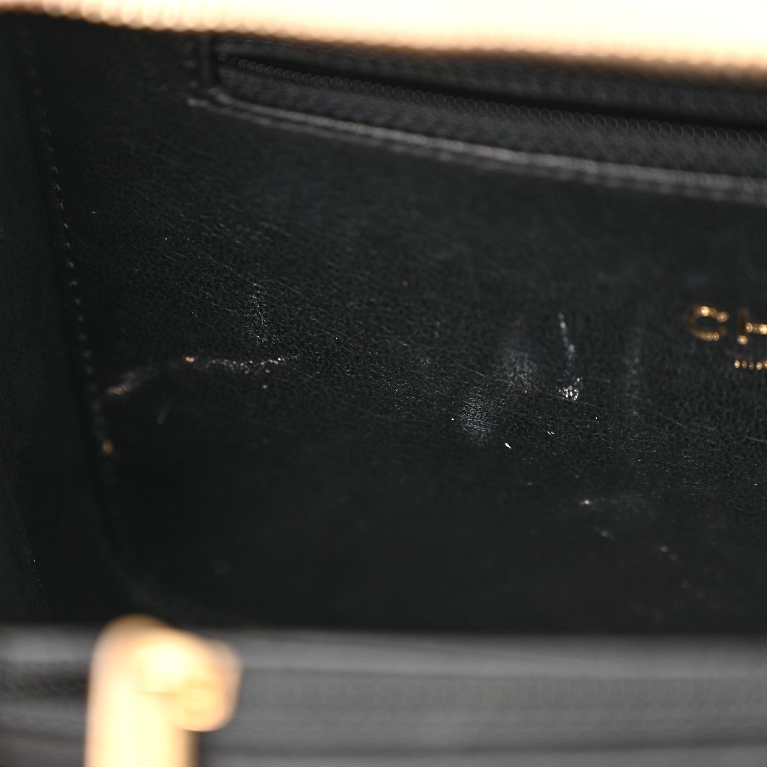 Chanel Caviar Quilted Medium CC Filigree Vanity Case Beige Black 12 of 14