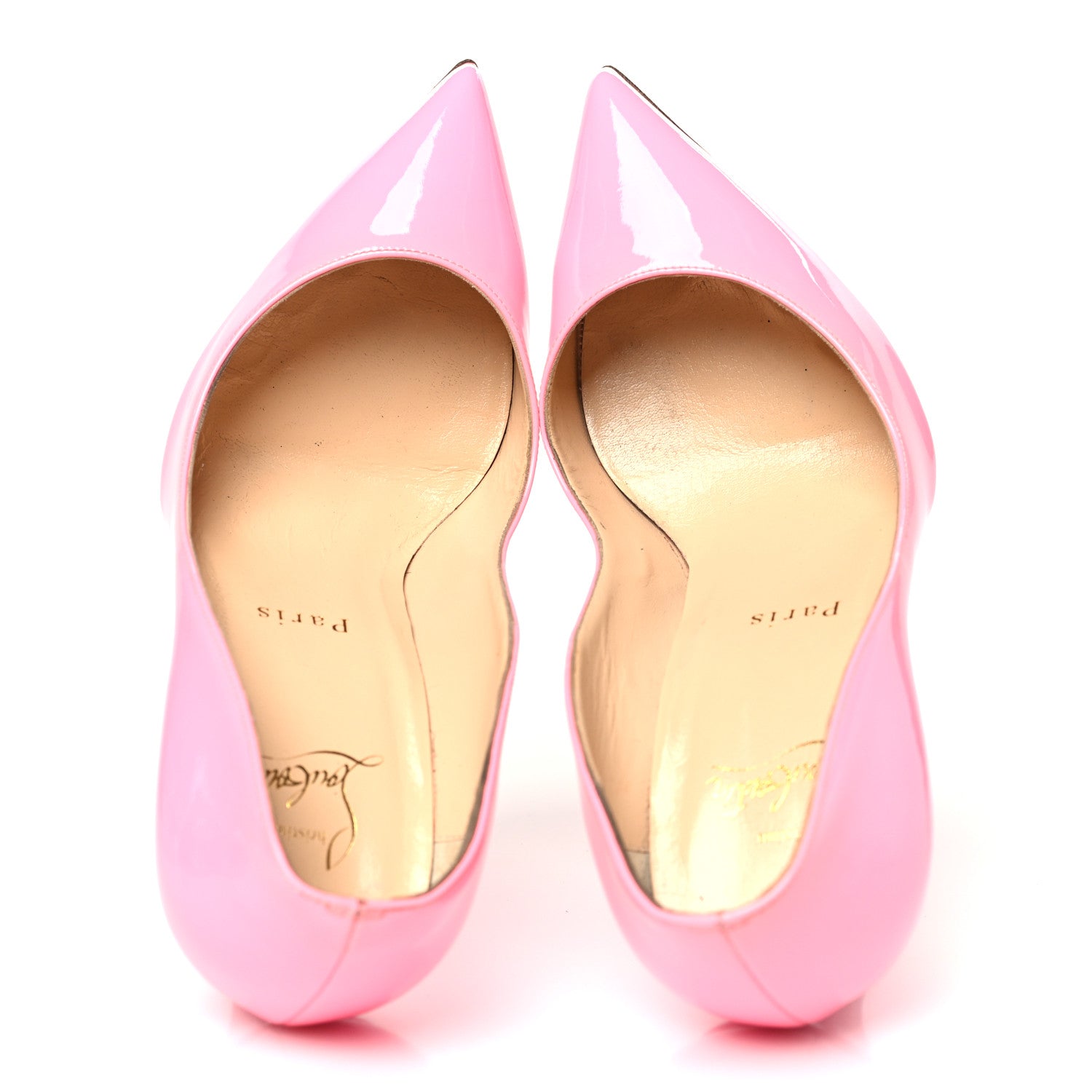 Christian Louboutin Patent Pigalle Follies 100 Pumps 37.5 Dolly 2 of 12