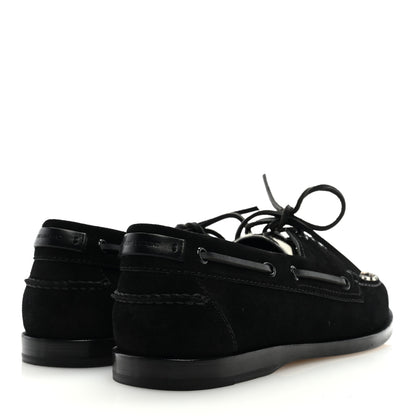 Saint Laurent Suede Calf Hair Zebra Penny Loafers 41 Black White 4 of 7