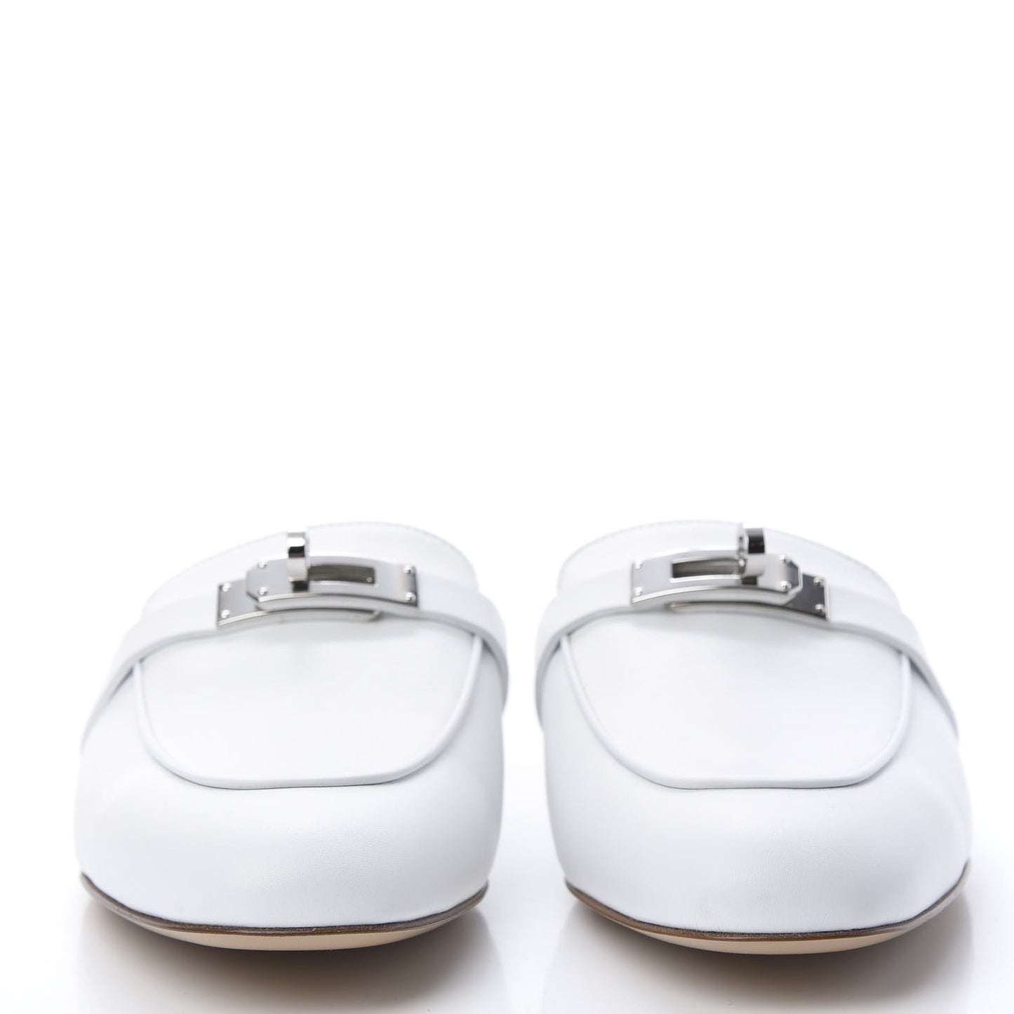 Calfskin Oz Mules 37 White