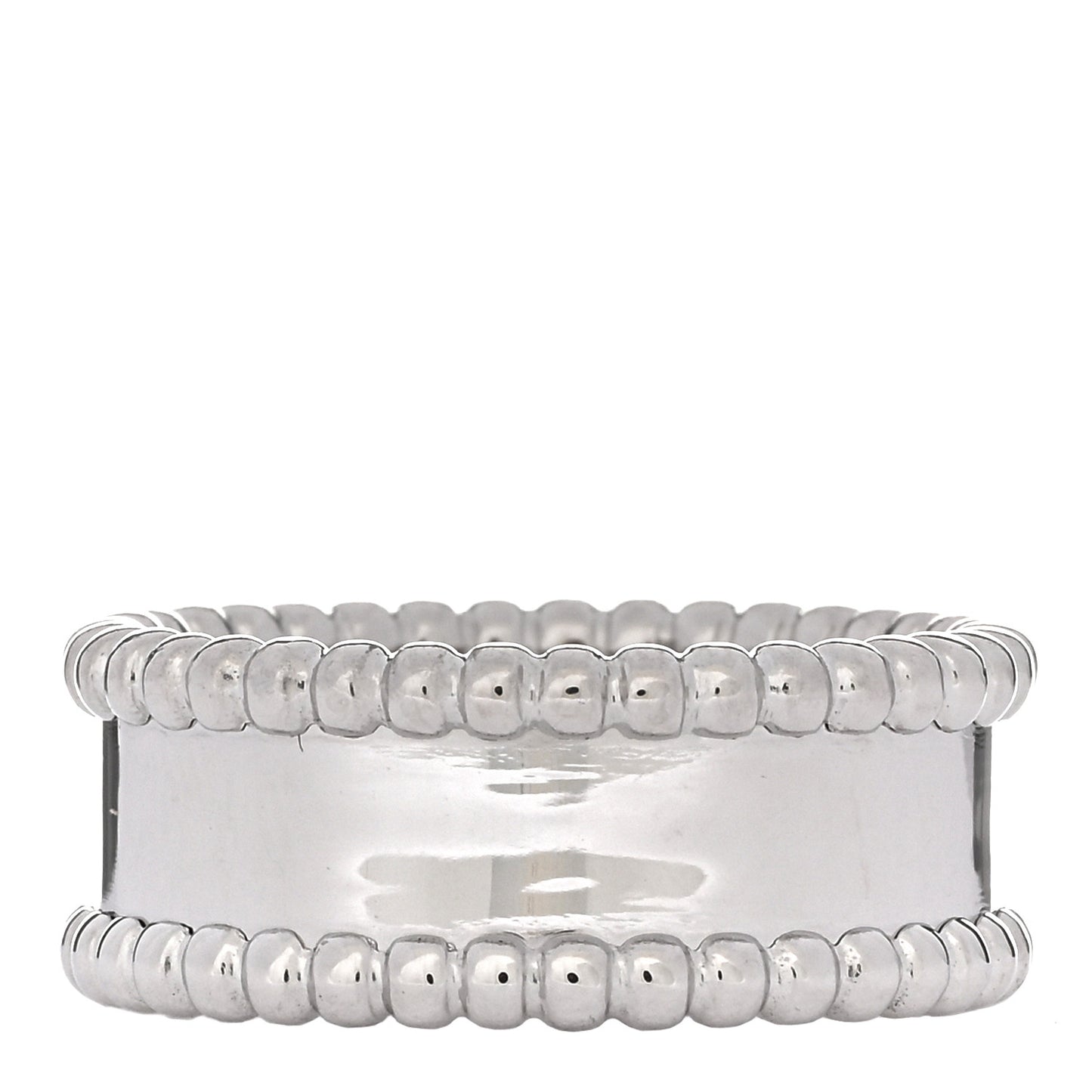 18K White Gold Perlee Signature Ring 51 5.75
