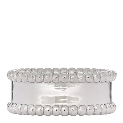 Van Cleef & Arpels 18K White Gold Perlee Signature Ring 51 5.75 3 of 5