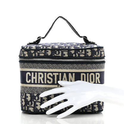 Christian Dior Oblique Diortravel Vanity Case Blue 2 of 10