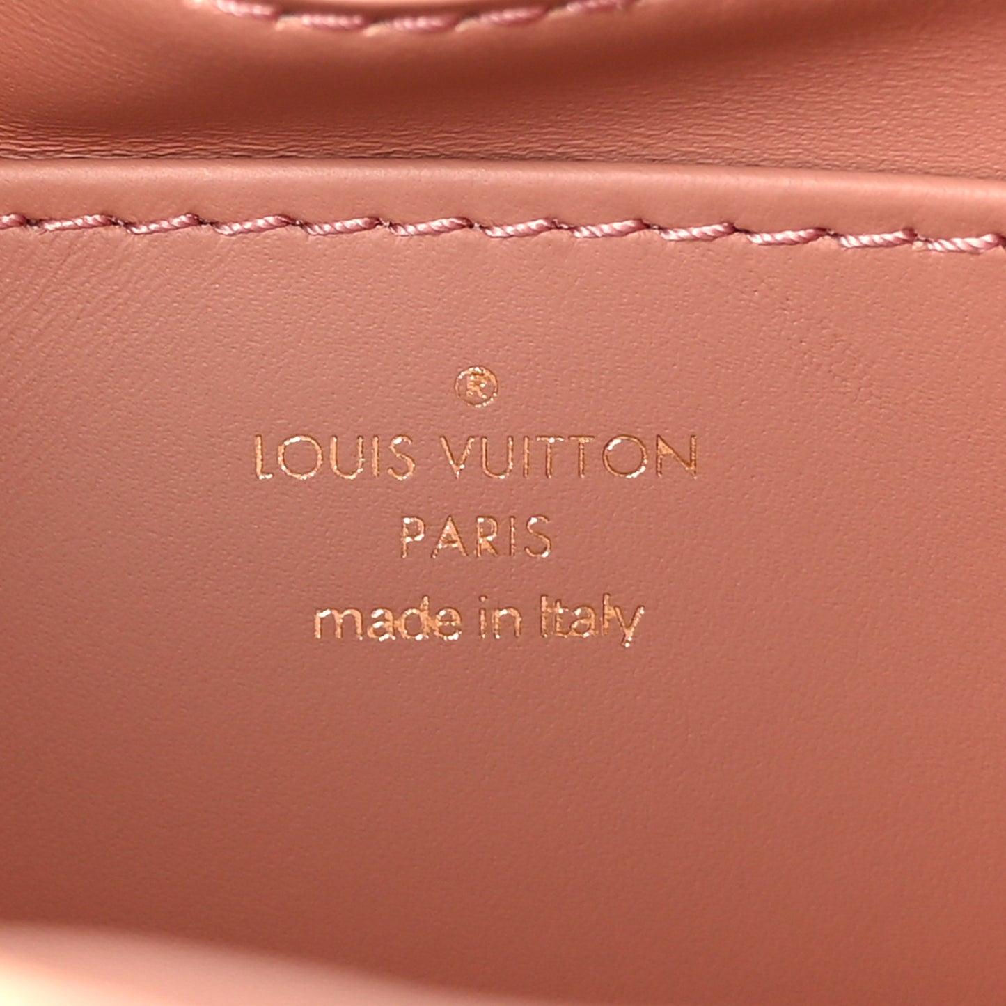 Lambskin Malletage Top Handle GO-14 MM Beige Rose