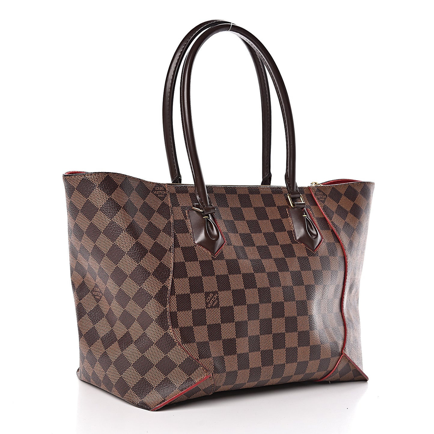 Damier Ebene Caissa Tote MM Cherry