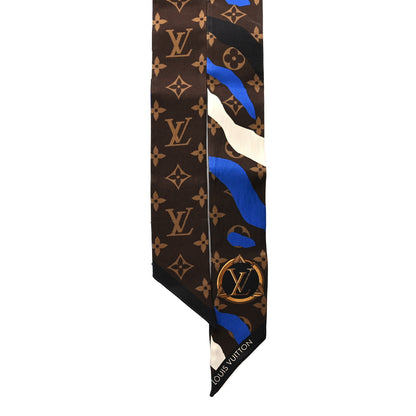 Louis Vuitton X LOL Silk Monogram BB Bandeau Blue Silver 2 of 4