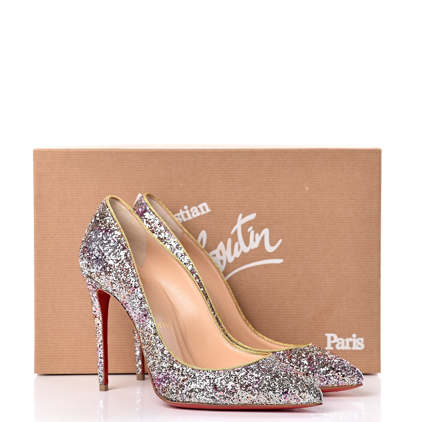 Glitter Aqua Ruban Met Pigalle Follies 100 Pumps 35.5 Rosette Gold