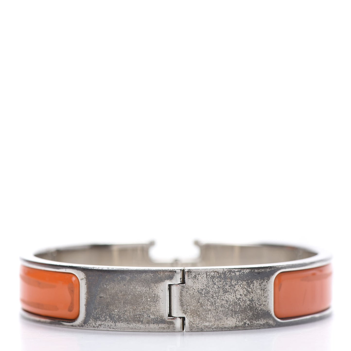 Enamel Narrow Clic Clac H Bracelet PM Orange