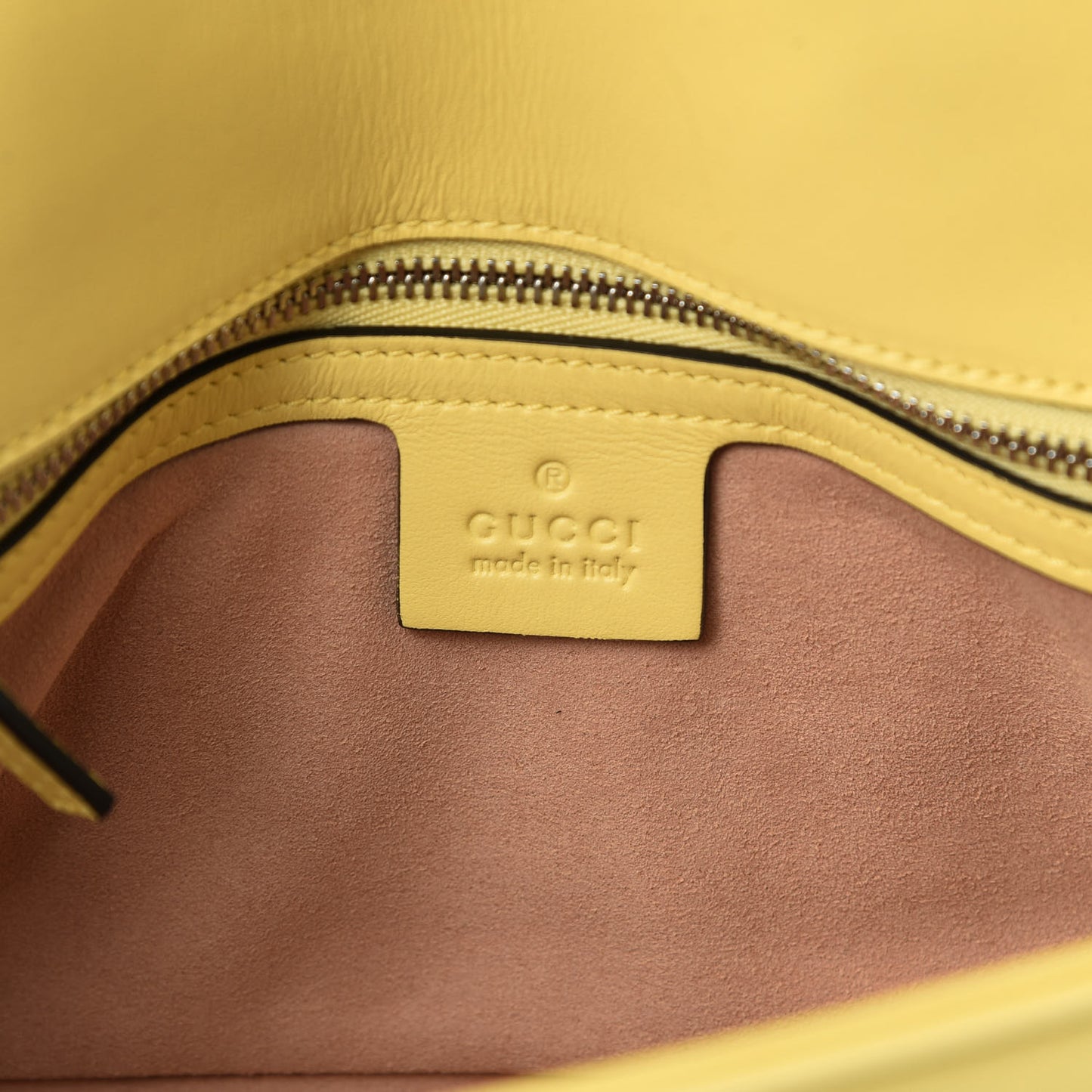 Calfskin Matelasse Small GG Marmont Shoulder Bag Banana