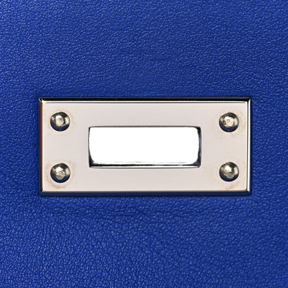 Hermes Swift Kelly Pochette Clutch Bleu Electrique 26 of 28