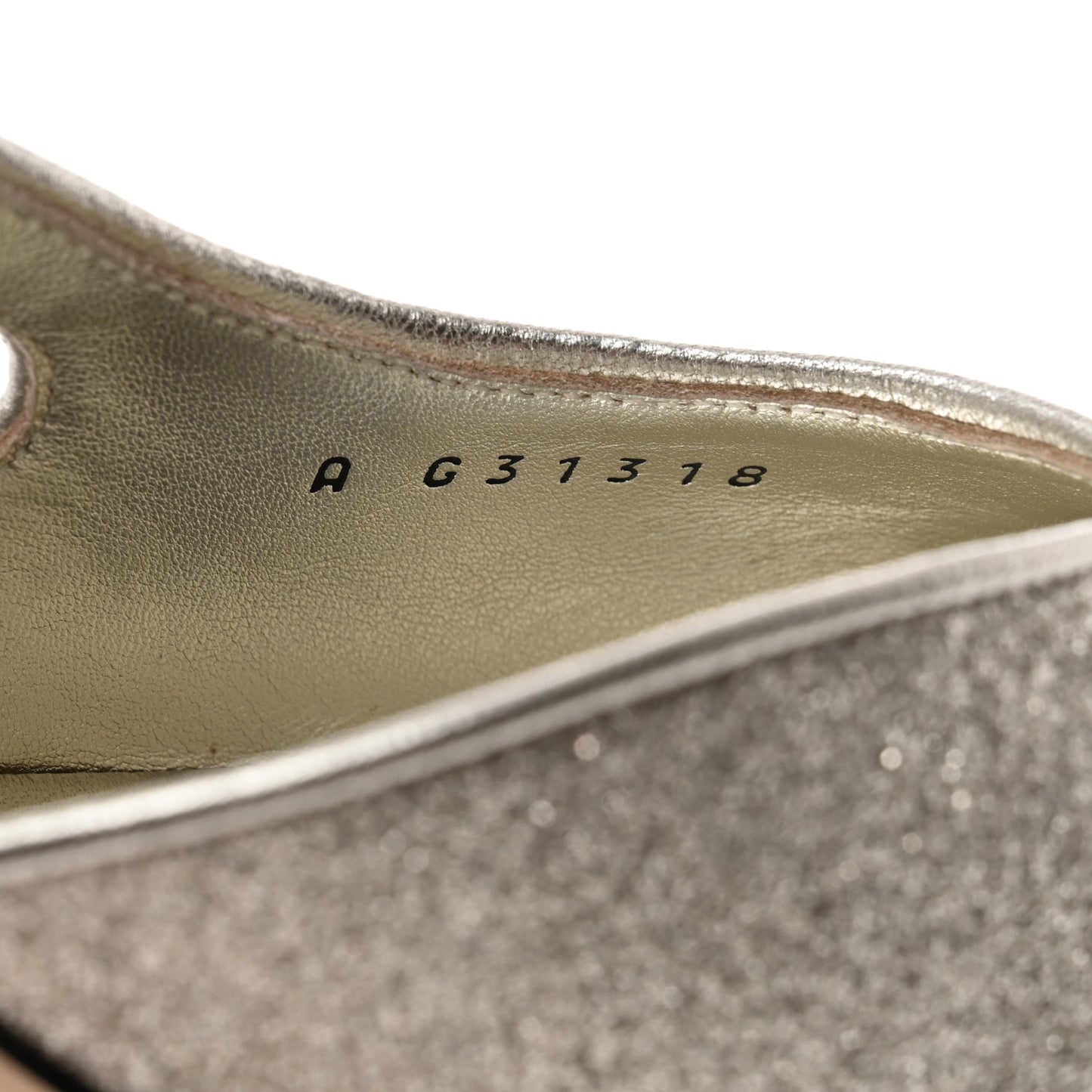 Glitter Grosgrain Cap Toe CC Slingback Pumps 39 Gold Black