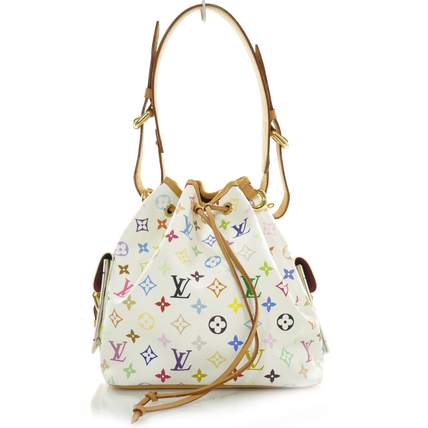 Louis Vuitton Monogram Multicolor Petit Noe White 4 of 8
