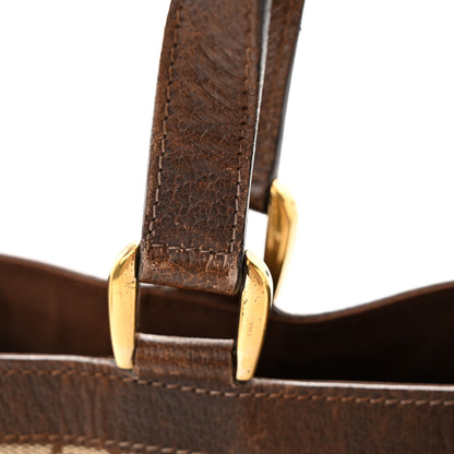 Gucci Monogram Small Gold D Ring Tote Brown 14 of 14
