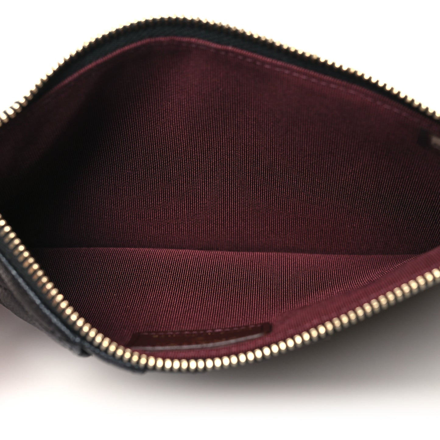 Caviar Quilted Classic Flat Wallet Pouch Black