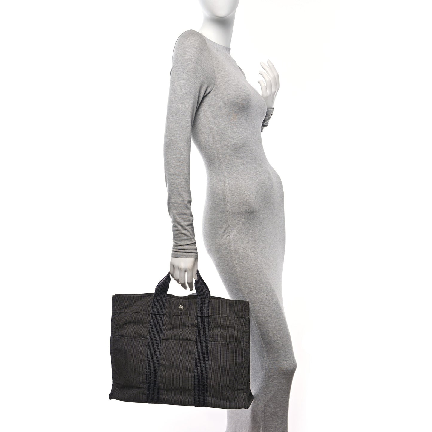 Canvas Herline Tote MM Grey