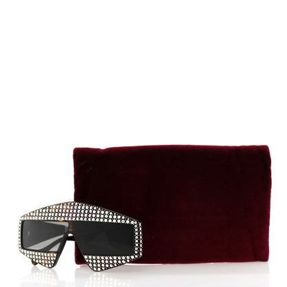 Gucci Crystal Rectangular Frame Sunglasses GG0357S Tortoiseshell 8 of 8