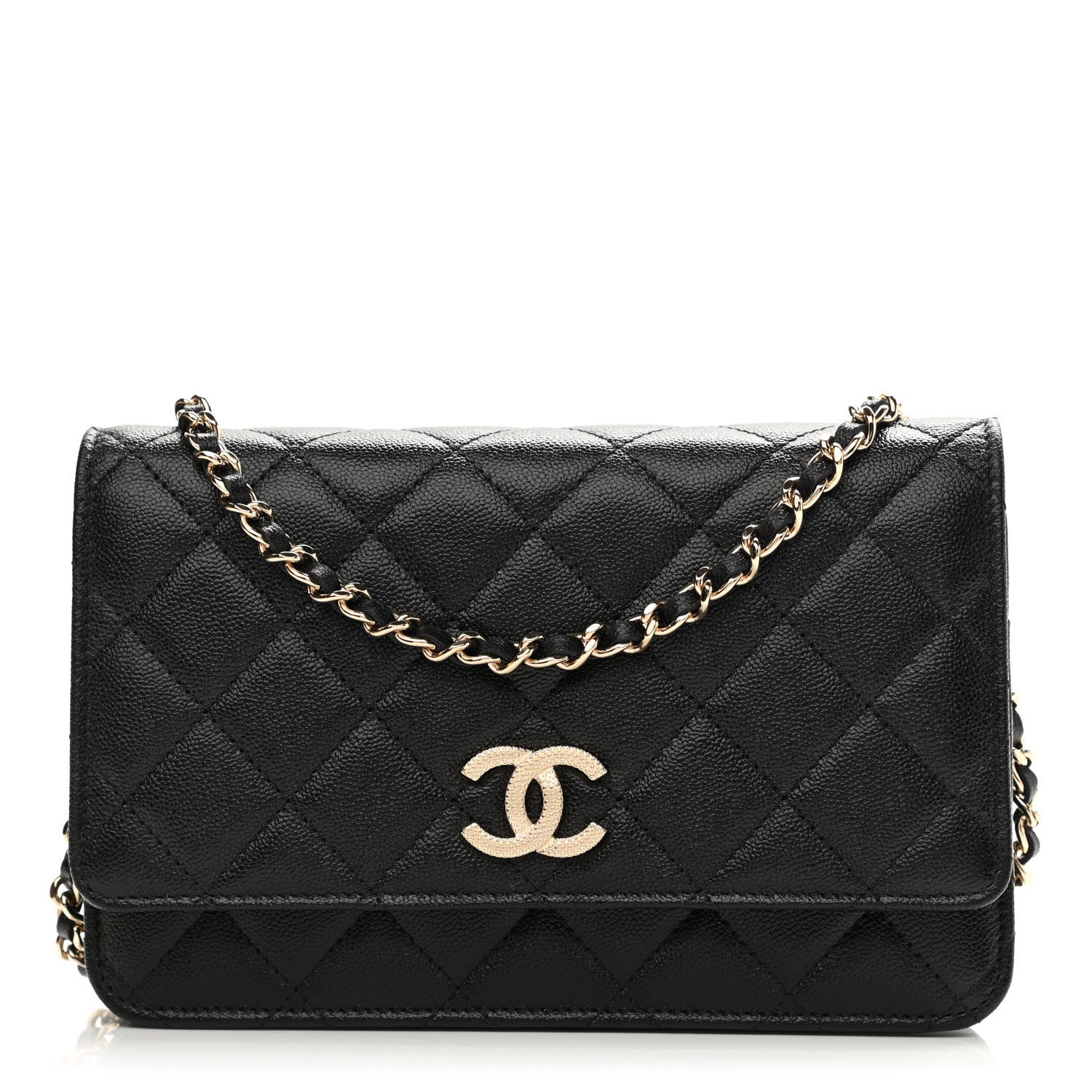 Chanel Caviar Quilted Wallet On Chain WOC Black 1 of 11