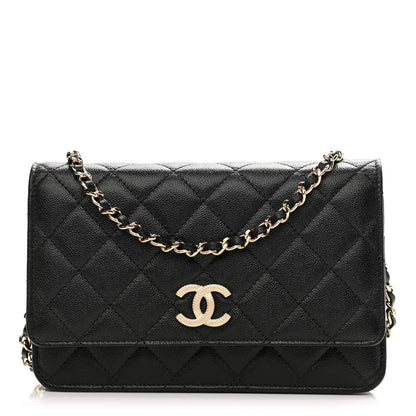 Chanel Caviar Quilted Wallet On Chain WOC Black 1 of 11