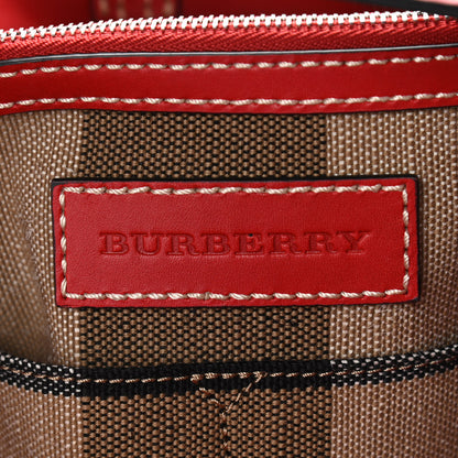 Burberry Canvas Mega Check Medium Ashby Hobo Cadmium Red 6 of 11