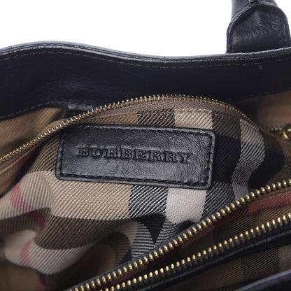 Burberry Smooth Calfskin Medium Banner Tote Black 8 of 9