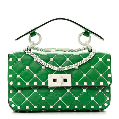Valentino Garavani VALENTINO GARAVANI Nappa Small Free Rockstud Spike Shoulder Bag Peppermint 1 of 10