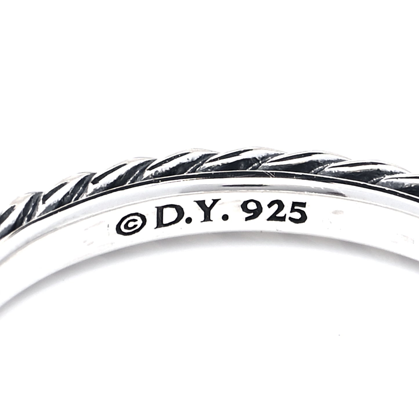 Sterling Silver Cable Classics Band Ring 54 6.75
