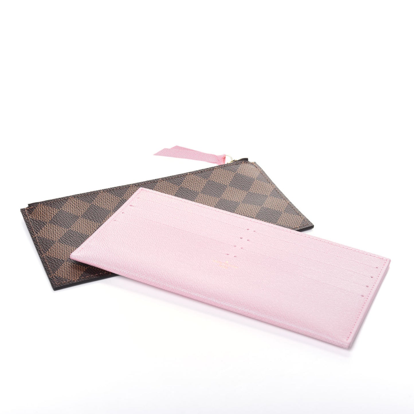 Damier Ebene Studded Pochette Felicie Chain Wallet