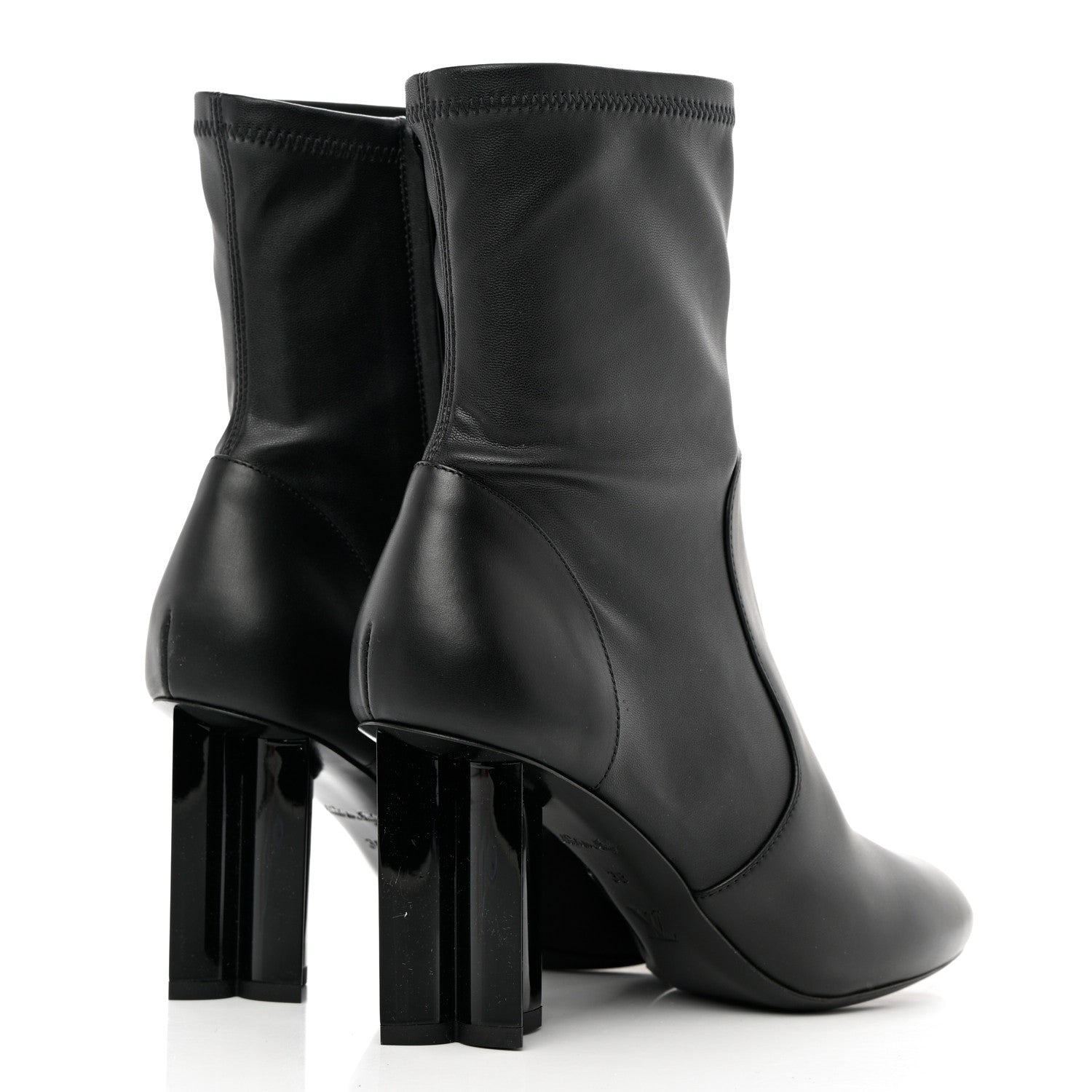 Louis Vuitton Calfskin Silhouette Ankle Boots 38 Black 4 of 7