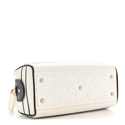 Christian Dior Calfskin Small Dior Vibe Zip Bowling Bag White 4 of 13