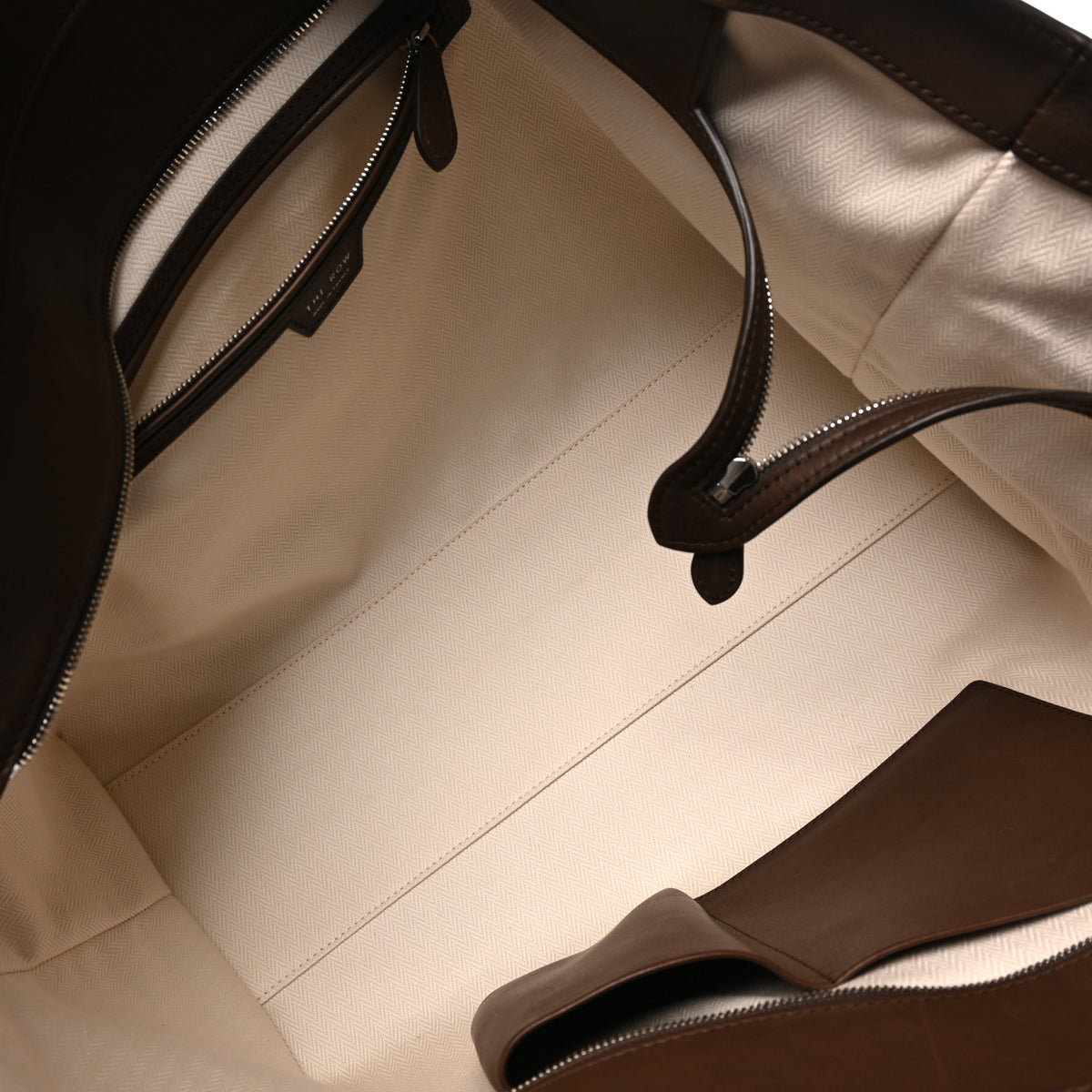 The Row Polished Saddle Calfskin Marlo 17 Tote Bag Deep Brown 5 of 9