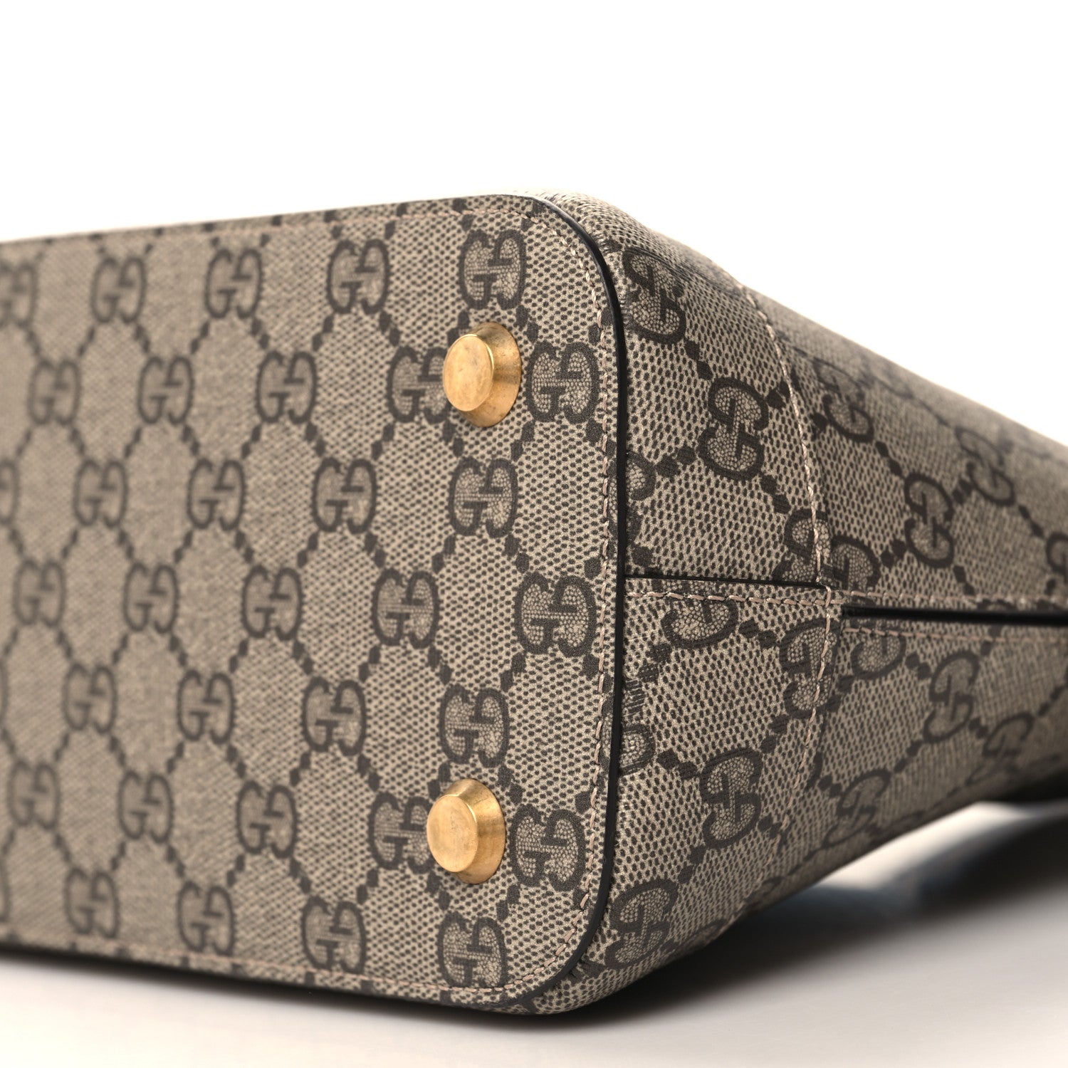 Balenciaga X GUCCI GG Supreme Monogram Small Ville Top Handle Beige Ebony 10 of 10