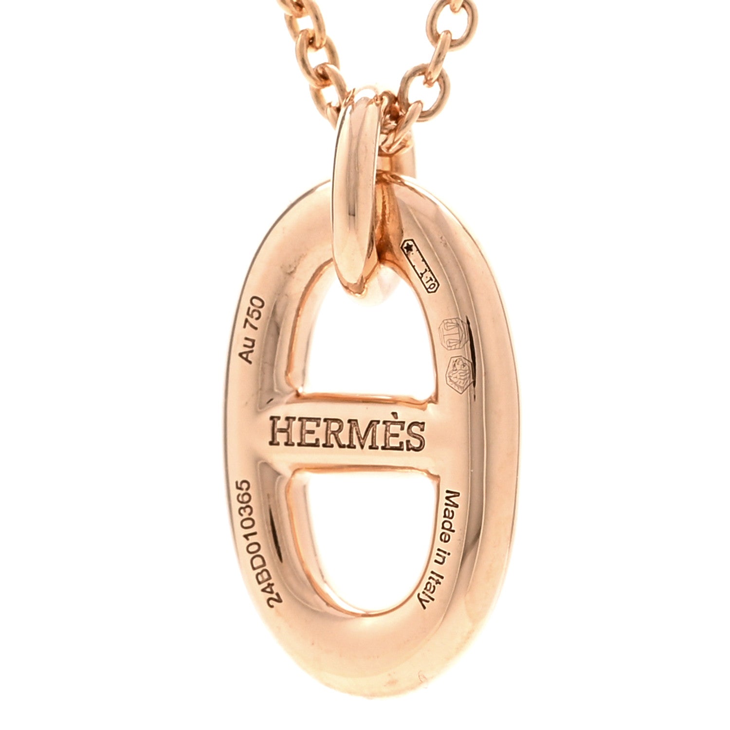 Hermes 18K Rose Gold PM Farandole Pendant Necklace 4 of 6