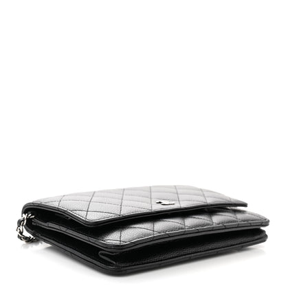 Chanel Caviar Quilted Wallet on Chain WOC Black 4 of 12